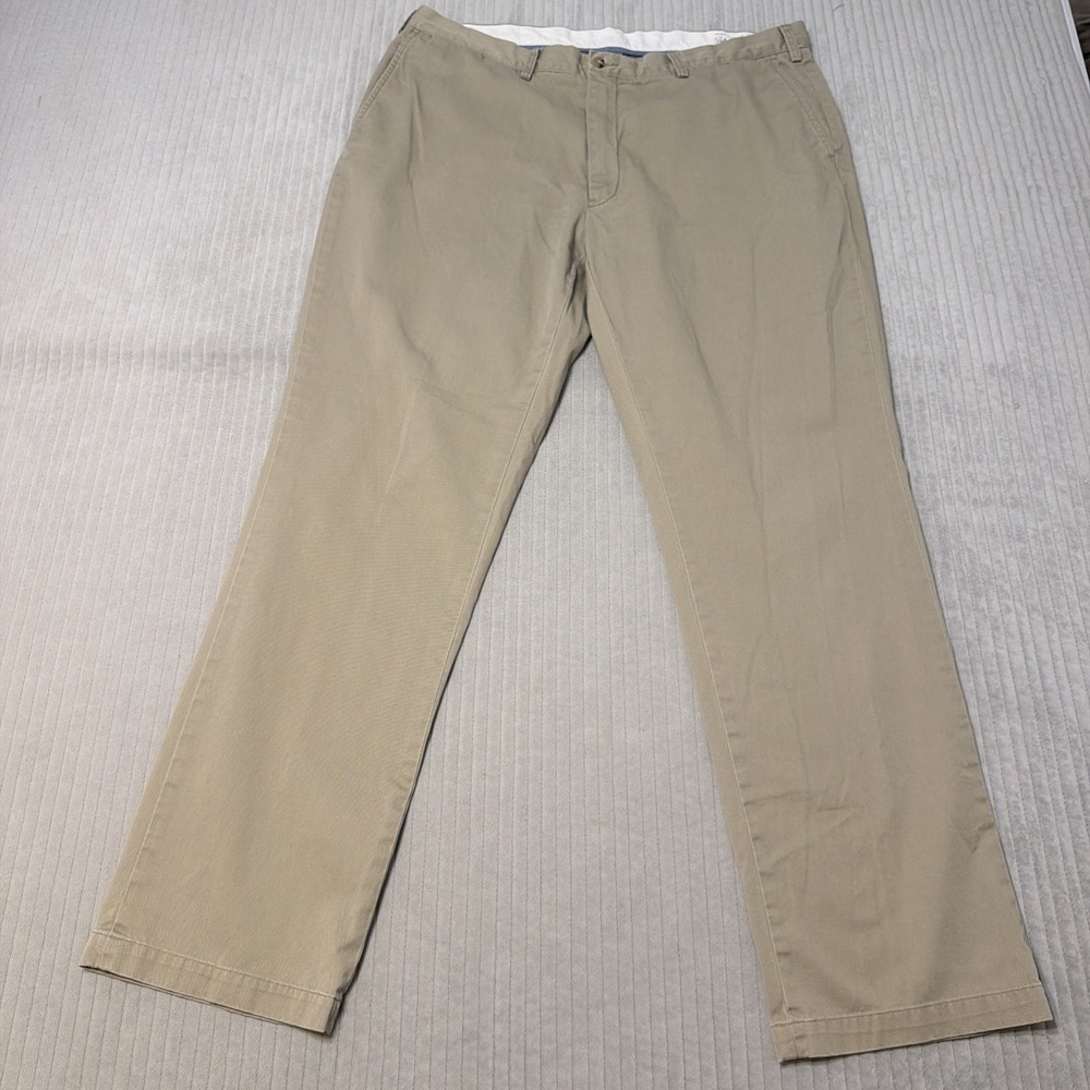 Polo Ralph Lauren Chino Men's Pants 40x33 Tall tan‎ Straight Fit Casual Preppy